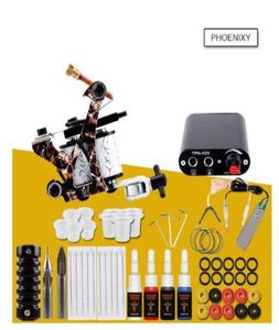 Tattoo Machine Set Professional Tattoo Kit 20 Färger Inks Pigment Set Permanent Makeup Nybörjare Tattoo Supplies Kit5073903