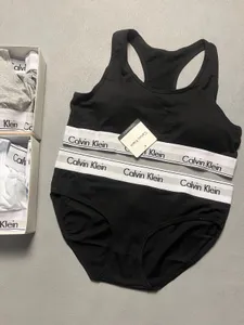 Summer CK Women's Sports & Leisure Modern Gravity Belt series cotton to create a skin-friendly soft underwear set
