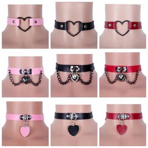 Belts Punk Gothic Style Harness Women Collar Heart-Shaped Metal Festival Rave Costume Sexy Lingerie Accessories Sword Belt