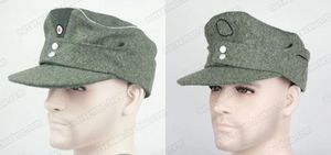 Caps Tomwang2012.wwii WW2 German Wh Em Officers Soldier Elite M43 1943 Panzer Wool Field Cap Hat z łatką