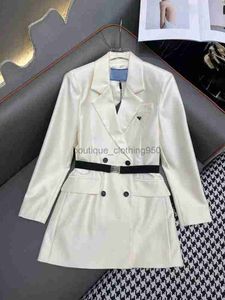 High Quality Women's Jackets coats designer Elegant Embossed Button Decoration for Mid length Suit Coat tops