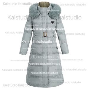 2023 Autumn/Winter Design Europejski i amerykański pasek mody Temperament Kobiet Slim Fit Down Pur