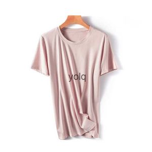 Women's T-Shirt Solid color simple loose T-shirt for women in summer 2023yolq