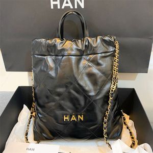 Damen-Rucksack mit 22 cm³ Fassungsvermögen, Schultasche, 2 Größen, Schultertasche, Handtasche, Rucksack, glatte Echtleder-Clutch, Designer-Tasche, Herren-Geldbörse, Büchertasche, Kosmetiktaschen, 48 cm