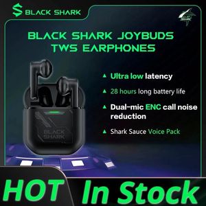 Hörlurar Original Black Shark JoyBuds TWS Earpenhes Ultralow Latency 14.2mm Driver Dualmics Enc Bluetooth 5.2 Spelörhängen