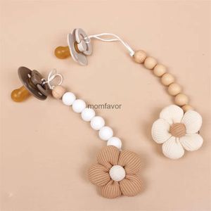 Neue Baby-Beißringe, Spielzeug, niedliche Silikon-Baby-Schnuller-Clips, Blumen-Schnullerkette, Nippelhalterung, Halter für Brustwarzen, Clip, Kleinkind-Spielzeug, Neugeborenes, Duschgeschenk