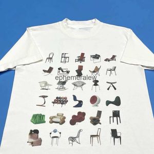 Kvinnors t-shirt y2k harajuku mode fritid sommarmöbler tryckning kort ärm plus storlek t-shirt topp vintage kläd