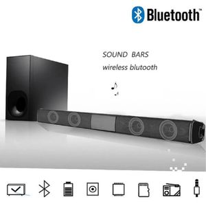 Soundbar 20W Home TV Speaker Wireless Bluetooth Speaker Strip Speaker Portable Music Player Stereo Bass Sound Systemwith FM Radio Speaker