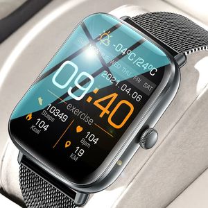 2023 Bluetooth Heart Rate Monitor Smart Uhr Männer Voller Touch Zifferblatt Anruf Fitness Tracker IP67 Wasserdichte Smartwatch frauen 240112