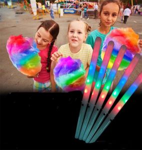 2022 New LED Cotton Candy Glo Cones Colorful LED Light Stick Flash Glow Sticks For Vocal Concerts Night Party Christmas4476911