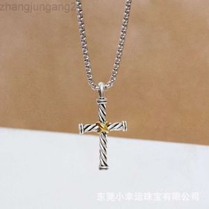 Designer David Yuman Jewelry Bracelet David's Cross Necklace Popular Lexus x Button Line Pendant Stainless Steel Chain
