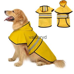 Abbigliamento per cani Cani di taglia grande Impermeabile per cucciolo Golden Retriever Bulldog Franch Pug Poncho Impermeabile riflettente per cani Abbigliamento per cani da compagnia Yorkvaiduryd