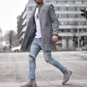 Brand Mens Coat Casual Men Winter 6 Colors Coats Formal Trench Jacket Plus Size S3Xl Outdoor 240113