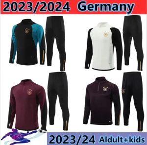 2024ドイツトラックスーツサッカージャージークルスグナブリーヴェルナードラックスラーレウスミュラーゴッツズフットボールシャツ23/24ドイツワールドトレーニングスーツカップメンズキッズキットスポーツウェア293