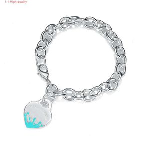 Tiffanyans Bracciale in argento da donna a catena spessa, moda, fascino di alta qualità, artigianale