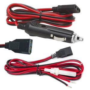 Acessórios cb cabo de alimentação adaptador carregador 3 pinos plug cabo 2 fio 15a substituição fundida com 12v isqueiro plug para cb/am rádio