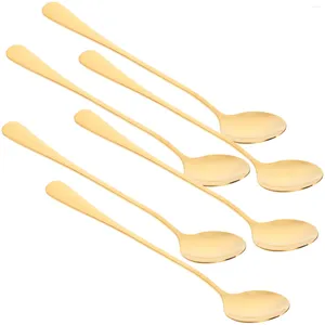 Coffee Scoops 6 Pcs Spoon Scoop Stirring Spoons For Supplies Halloween Small Dessert Stainless Steel Handle