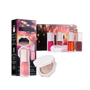 Make-up-Set, Gloss Bomb Collection, Lippen- und Gesichts-Highlighter, nährendes Tragegefühl, praller, Geschenkbox-Set, komplett professionell, 240113