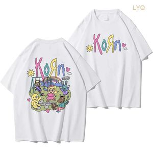 Śmieszne koszulki męskie koszulka Hip Hop Kobiety Summer Summer Short Sleeve Casual O Neck Parki Muzyczne zespoł