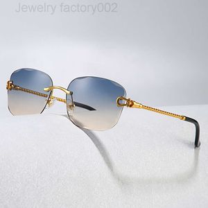 HBK 2022 Новые безрамочные ретро солнцезащитные очки с зеркалом для женщин UV400 Высокое качество в квадратной оправе мужские солнцезащитные очки без оправы для мужчин
