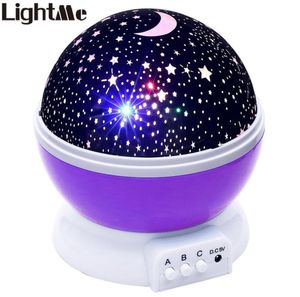 Lightme Stelle Cielo stellato Proiettore di luce notturna a LED Lampada lunare Batteria USB Regali per bambini Lampada da camera per bambini Lampada di proiezione Z20 G9206040