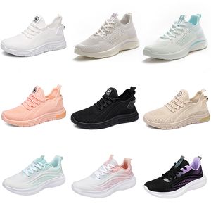 2024 Vinterkvinnor Skor Vandring Running Soft Casual Shoes Fashion Black Pink Beige Grey Trainers Stor storlek 35-41