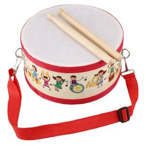 Drum Wood Kids Early Educational Musical Instrument For Children Baby Toys Beat Hand 240112