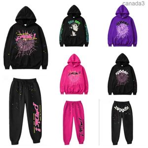 Mens Tracksuits Spider Tracksuit Set Designer Track Suit 555 Hoodie Sp5der Young Thug 555555 Men Women Sweatshirts Print Web Pullov 1POL KUF4 4JGE