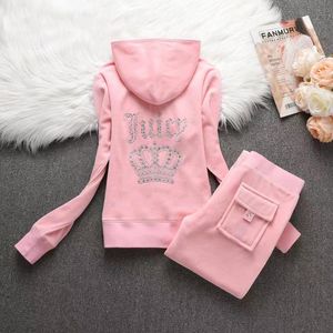 Designer Women Clothing Fashion Two Piece Set Spring/Fall Juicy Corture Tracksuit Hooded Jacket and Pants Suit Jogging Suit for Women hoodie ladies tracksuitsEOBM