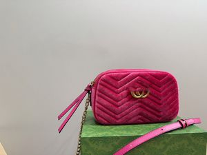 2024 Handväska Top Veet Camera Designer Casual Crossbody Podel Perfekt texturkedja