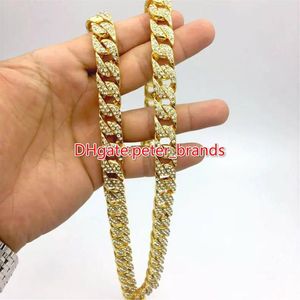 Moda Erkek Küba Zinciri Hip Hop Rapçiler Kolye S Klasik Model Tutkal Diamonds Jewelry267W