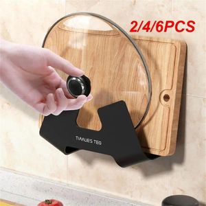 Contenitori per cucina 2/4/6 pezzi accessori per utensili coperchio multifunzione supporto per rack supporto per pentola a parete tagliere