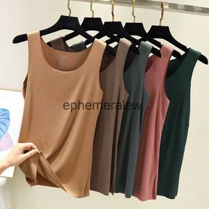 여성용 탱크 Camis 2021 여름 여성의 원활한 탱크 탑 O-Neck 캐주얼 슬립 벨레스 조끼 기본 Teephemeralew