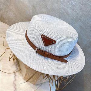 Chapéus de palha bonitos designer mulheres chapéus de praia cor sólida casual casquette casais feriado festival presente bordado carta chapéu de luxo requintado PJ048 B23