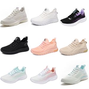 Vandring som kör vintermjuk 2024 Kvinnor Sole Casual Flat Shoes Black Pink Beige Grey Trainers Stor storlek 35-41 GAI 63