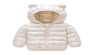 Mudkingdom Criança Meninos Meninas Jaquetas Puffer Bonito Orelha de Coelho Com Capuz Outono Inverno Manga Longa Jaquetas Quentes para Crianças Roupas LJ201207206743