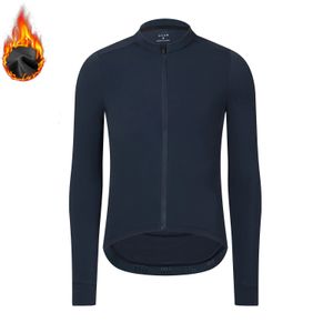 Spexcell Rsantce Mens Winter Thermal Fleece Cycling Jersey Top MTB Bike Outdoor Bicycle Clothing Långärmskjorta Uniform 240113