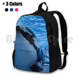 Bags Trua The Orca Outdoor Hiking Backpack Riding Climbing Sports Bag Trua Seaworld Orlando Whale Orca Killer Whale Animals Ocean