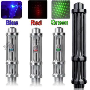 Pointers Green Laser Pointer Usb 10000m High Powerful Device Burning Match Adjustable Red Dot Blue Laser Torch Combination for Hunting