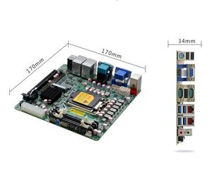 H510 placa-mãe de controle industrial mini-itx rede dupla 8111h 6com desktop computador ipc mainboard lga1200 10th/11th cpu i3/i5/i7/i9