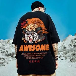 Överdimensionerad t-shirt andningsbar ren mäns bomull lös y2k topps klädstil casual t-shirt streetwear harajuku kort ärm tee 240113