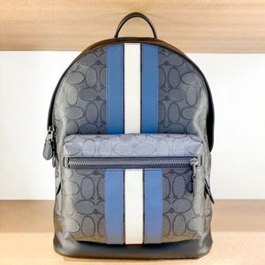 أعلى مقبض Sacoche West Backpack Designer Bag Man Luxurys Back Pack Womens Stripe Flower Travel School Bag حقيبة حقيقية من الجلد