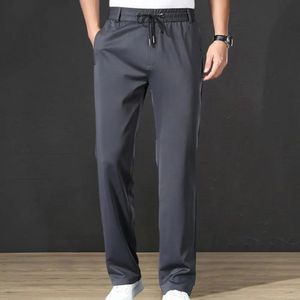 Calças de golfe masculinas em linha reta alta elástica verão calças casuais calças esportivas ao ar livre roupas de golfe calças de golfe masculinas 240112