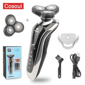 Barbeador para homens elétrico poderoso barba máquina de barbear recarregável à prova dwaterproof água atacado gota 240112