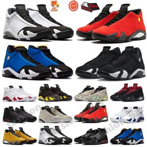 Love Letter 14s Panda Laney Ginger Basketball Shoes 14s Flint Gray Black Toe Last Shot Gym Red Toro Wolf Gray Outdoor Sports Size 40-47 مع Box
