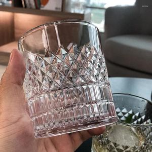 Tumblers 335 ml grossistkoppar Transparent glas vinuppsättning kristall whisky cup brandy europeisk stil dricka