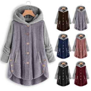 Damenjacken Herbst Winter Stich Teddymantel Frau Kunstpelz Übergröße Damen Dicke warme Jacke Weibliche Plüsch Flauschige Oberbekleidung