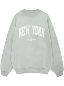 Annes Bing Women Desginer Phoodie Fashion Classic Cotton Phoodies Sweatshirt新しい文字刺繍ルーズフリースセーター丸い首パーカーABフーディー527