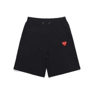 Nuovo stile Designer di alta qualità Com Des Garcons PLAY CDG Pantaloncini neri Cuore rosso Pantaloni unisex giapponesi Migliore qualità Taglia EURO