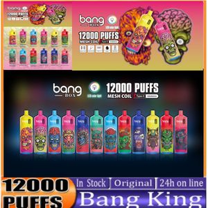 Bang 12000 Puff 12000 Puffs Vaper Vapers Desechables vaper 12000 Одноразовые вейпы Сигаретный испаритель Перезарядная сетка